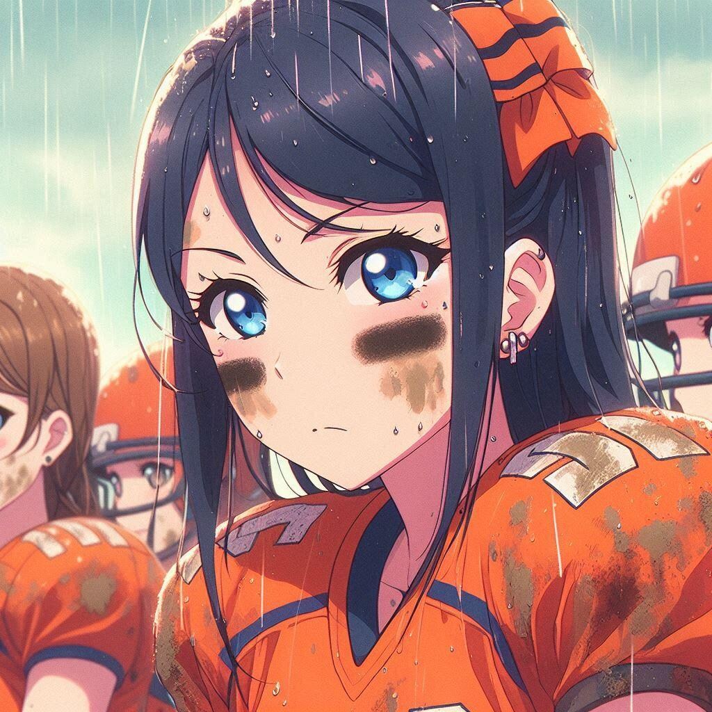 🏈泥まみれの女子アメフト 131