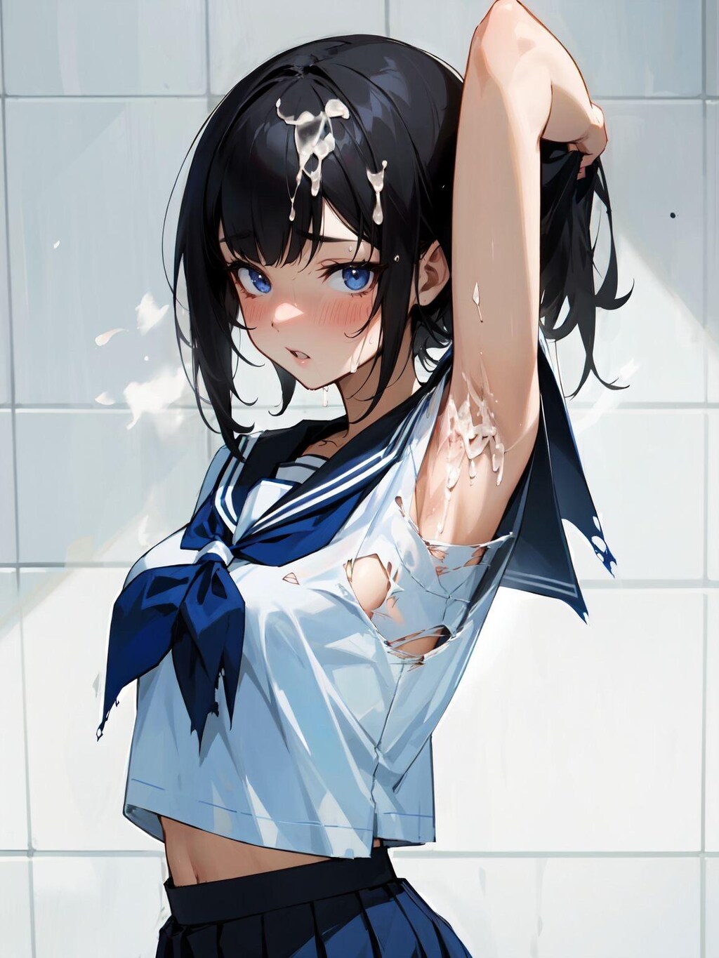 セーラー服と腋射