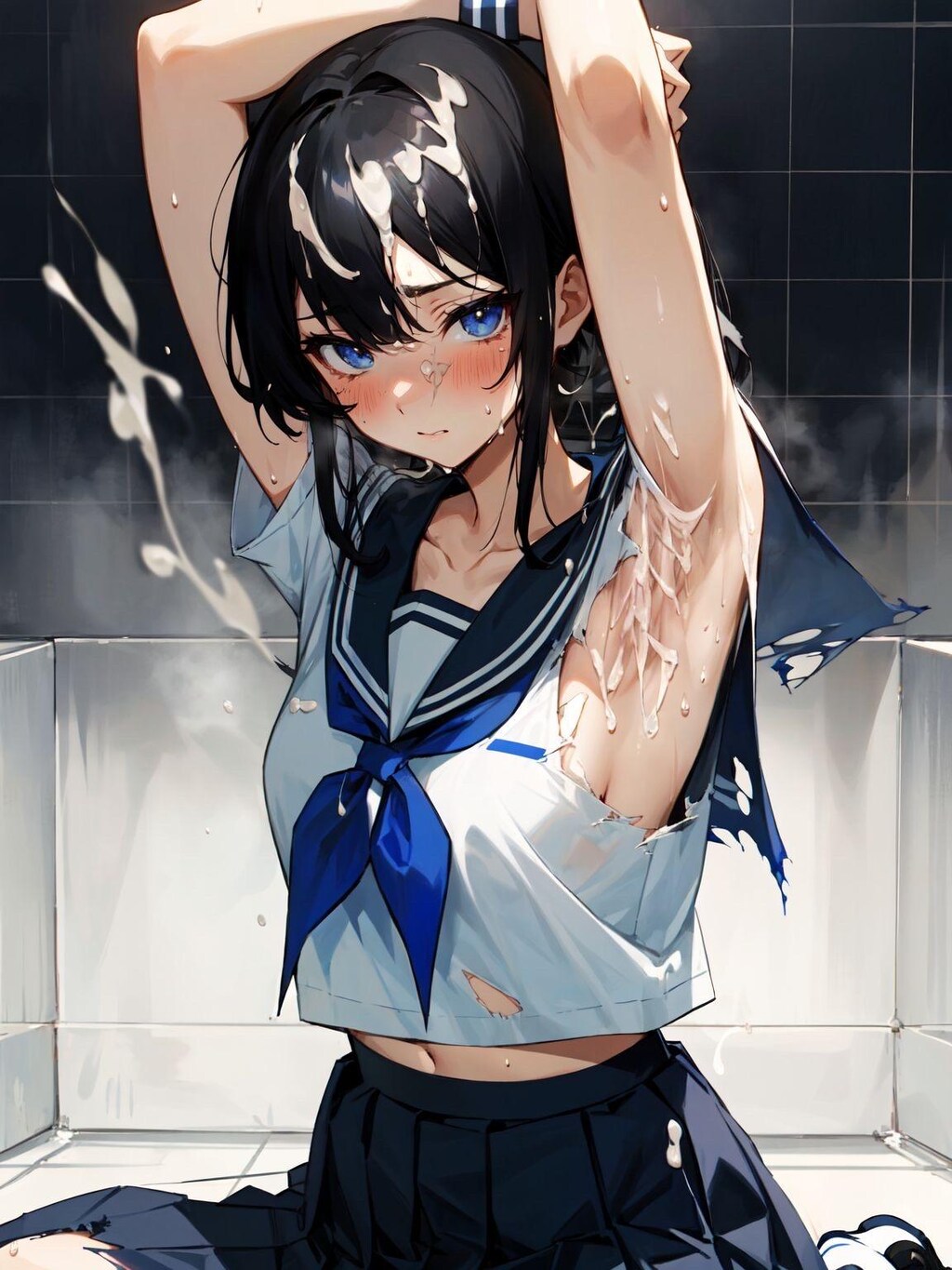 セーラー服と腋射