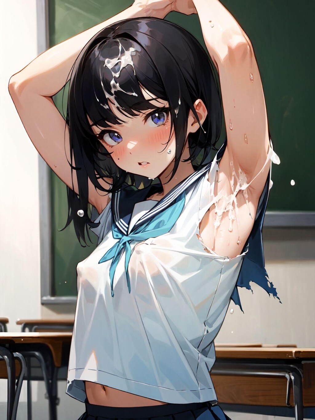 セーラー服と腋射