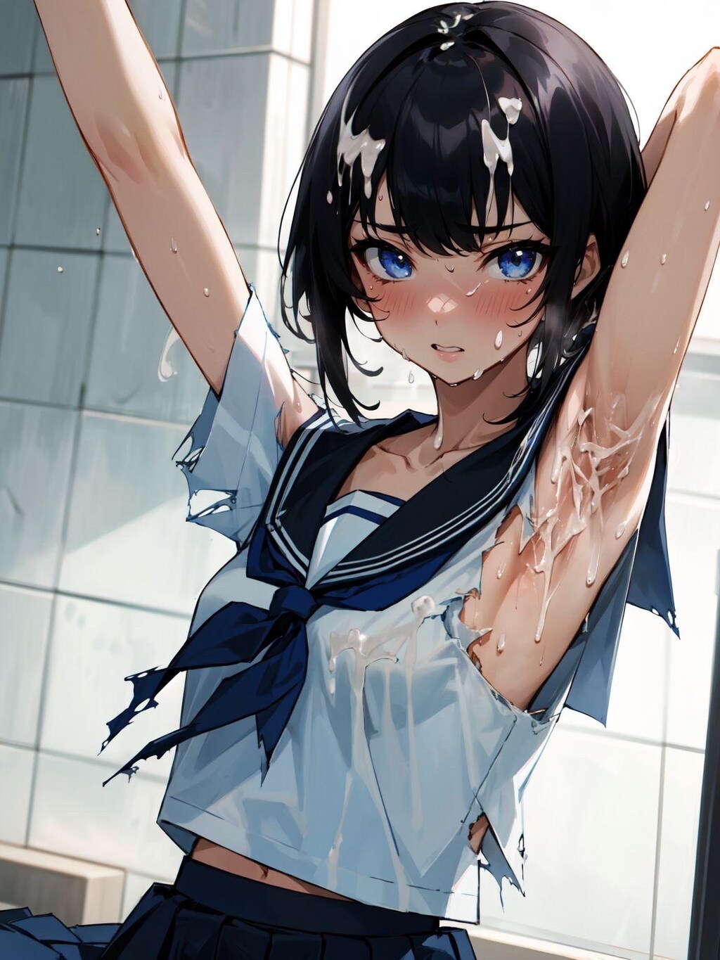 セーラー服と腋射
