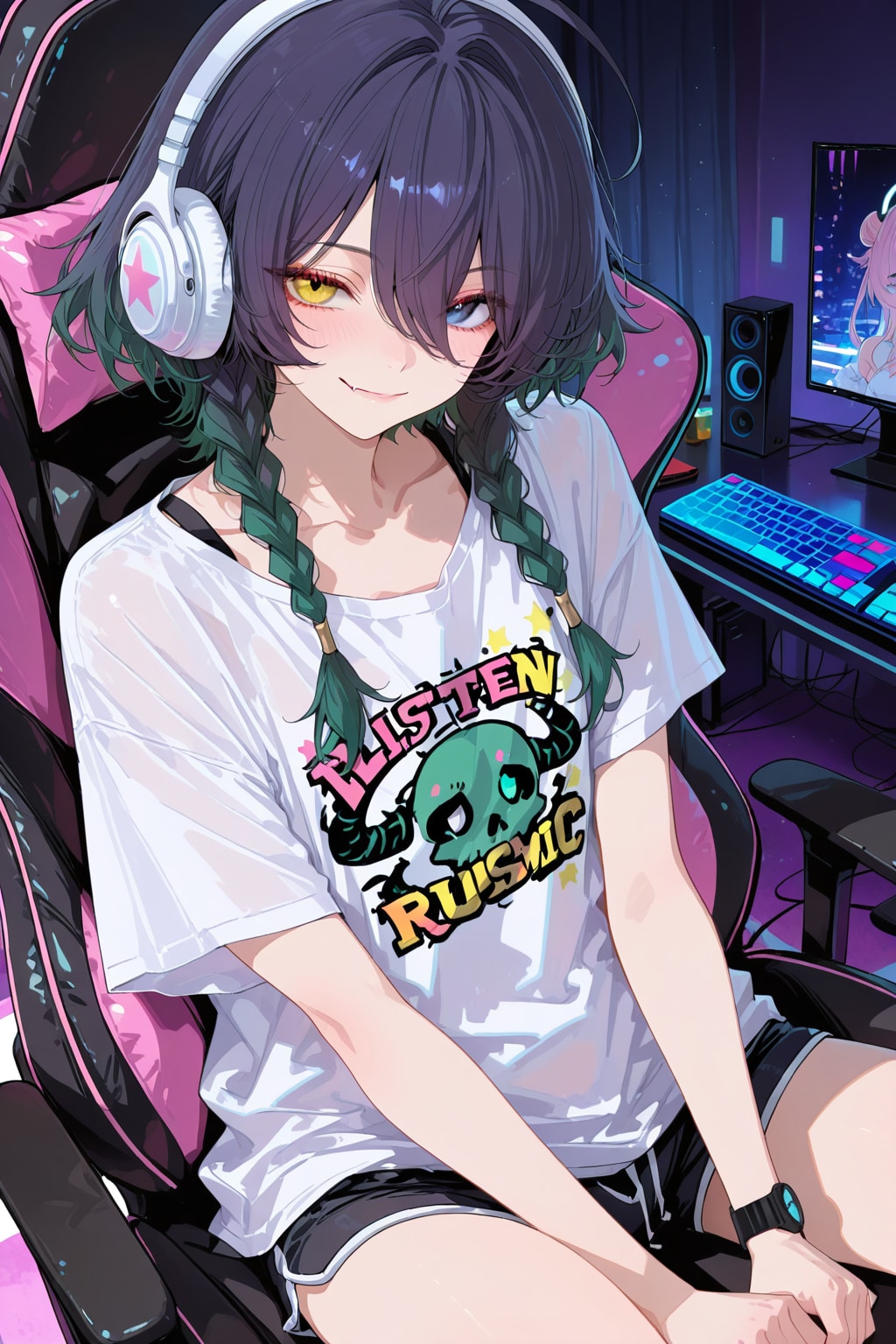 ヘッドホンの子