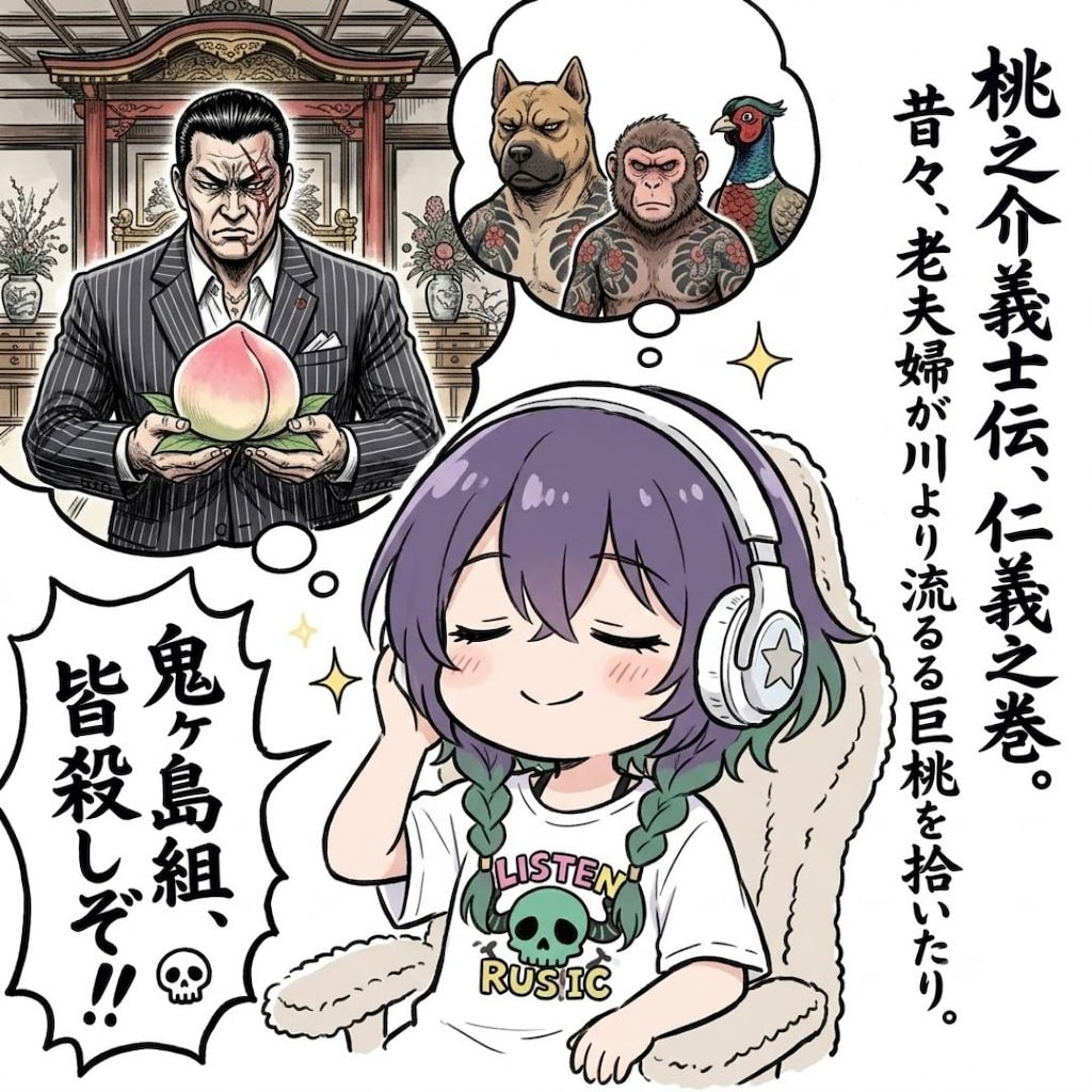 ヘッドホンの子