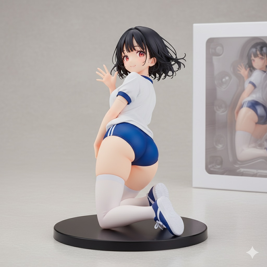 フィギュアでブルマ娘　~ 黒髪ボブのブルマ娘６７ ~