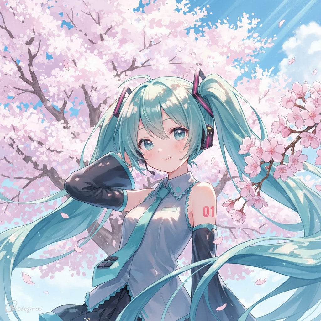 みどツイさん。桜 | の人気AIイラスト・グラビア