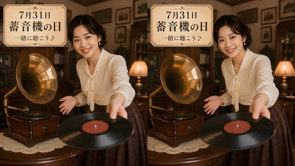 今日の１枚(7月31日)蓄音機の日