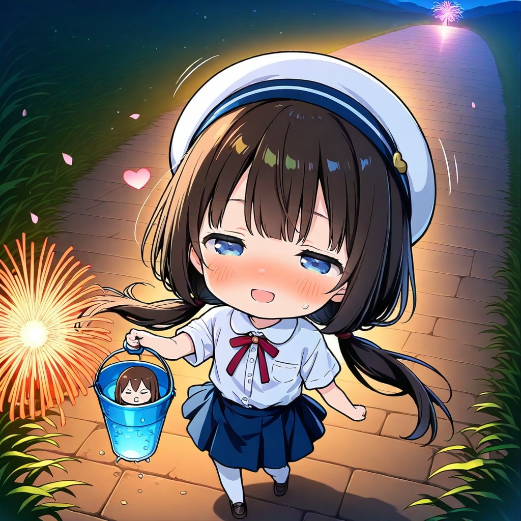 一人、じゃぶじゃぶ してた-。 | の人気AIイラスト・グラビア