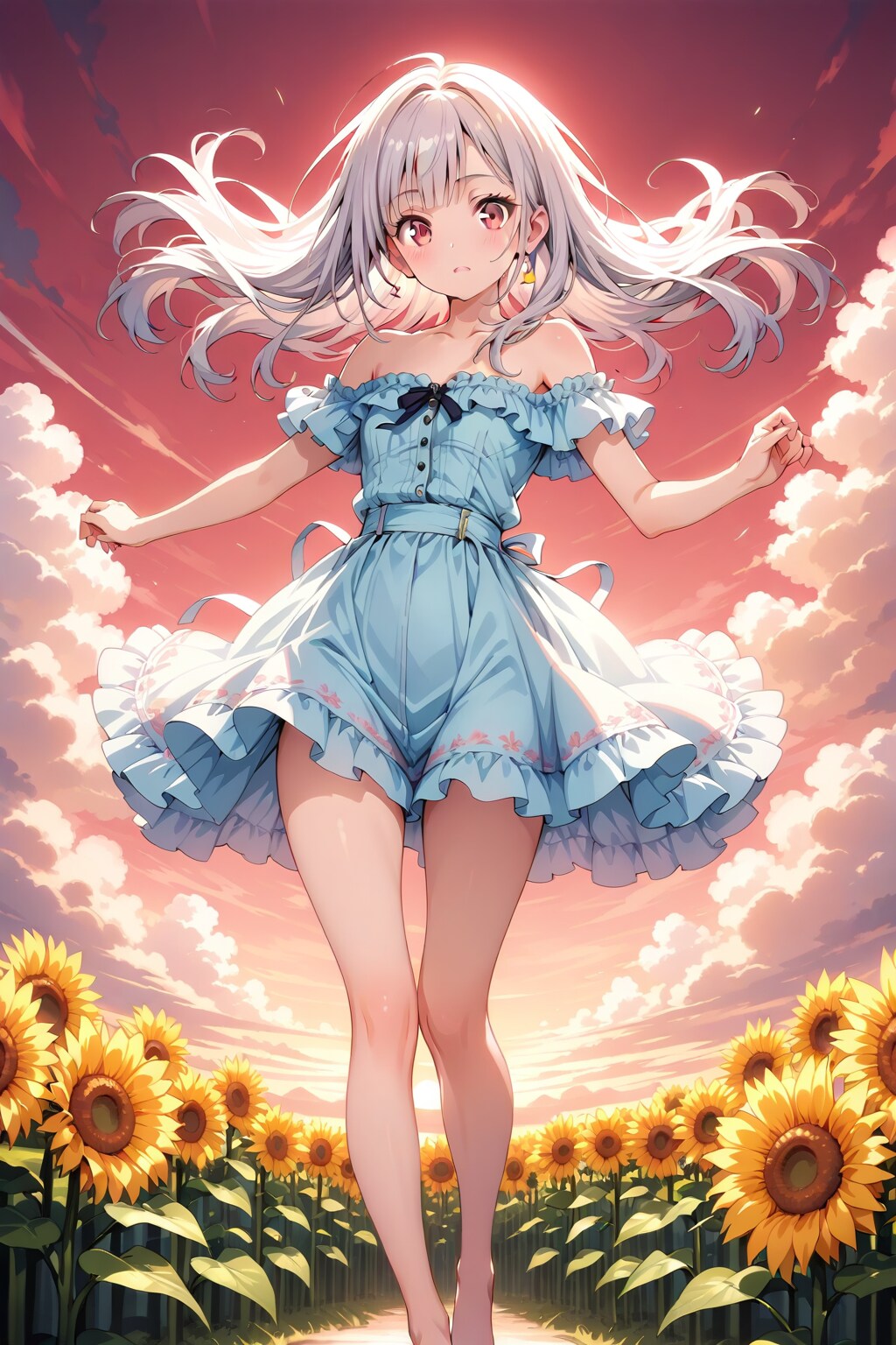 ヒマワリ畑で捕まえて！