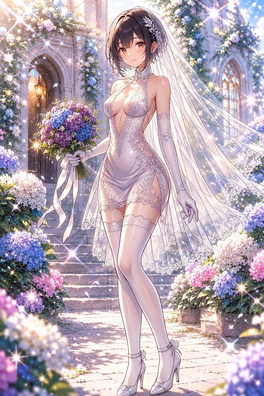 紫陽花とジューンブライト　（編集結果品ポスト投稿）
