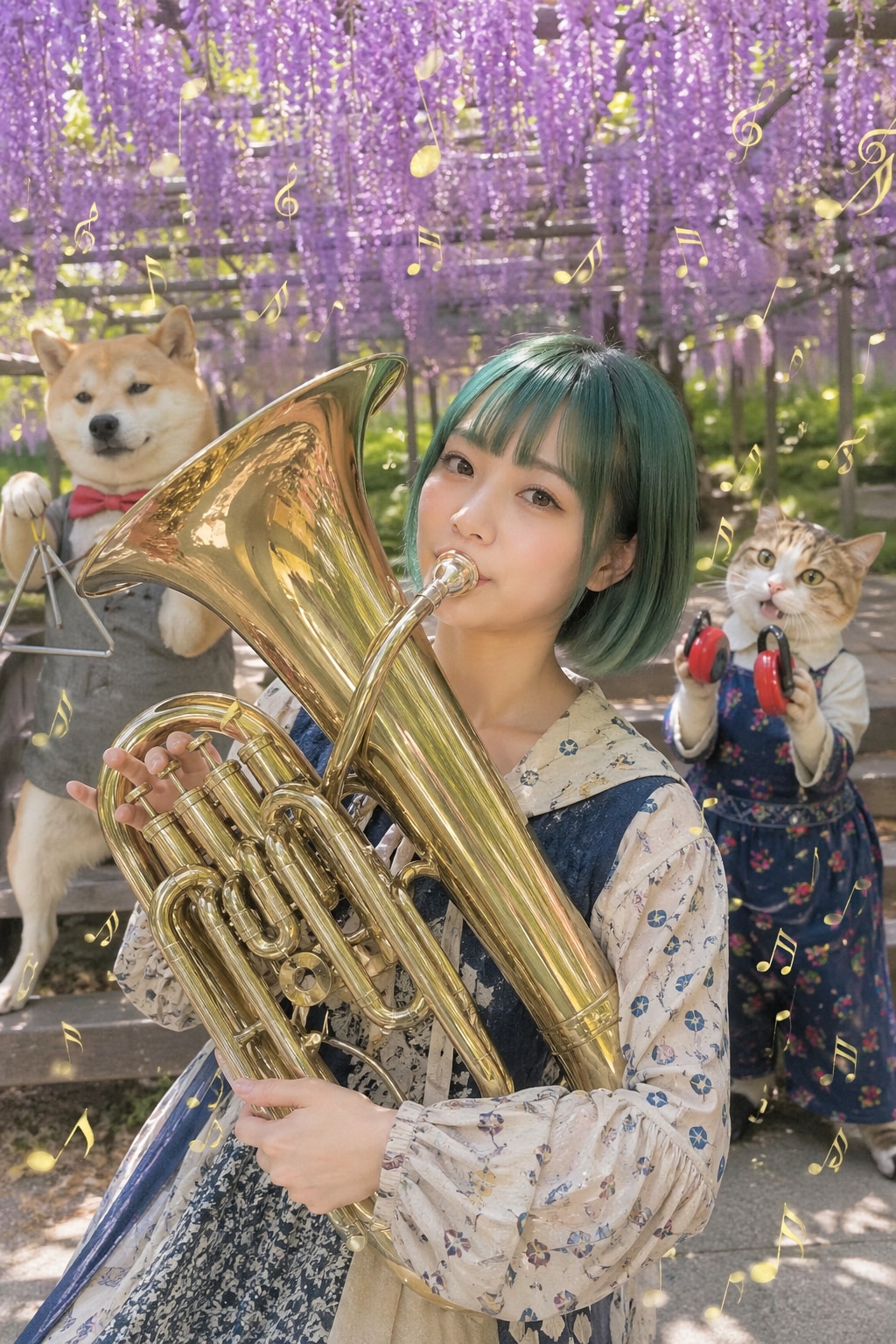 藤の花と演奏会