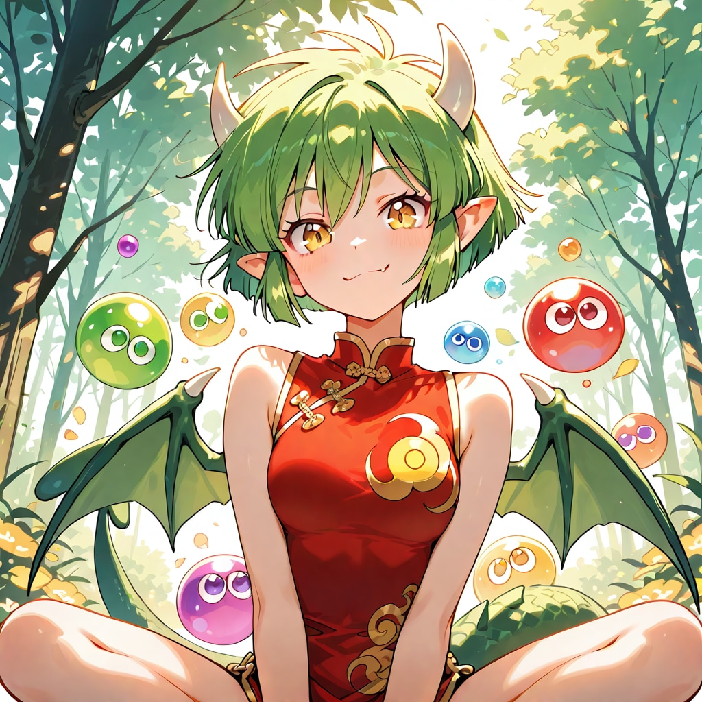 淡色ぷよとドラコ