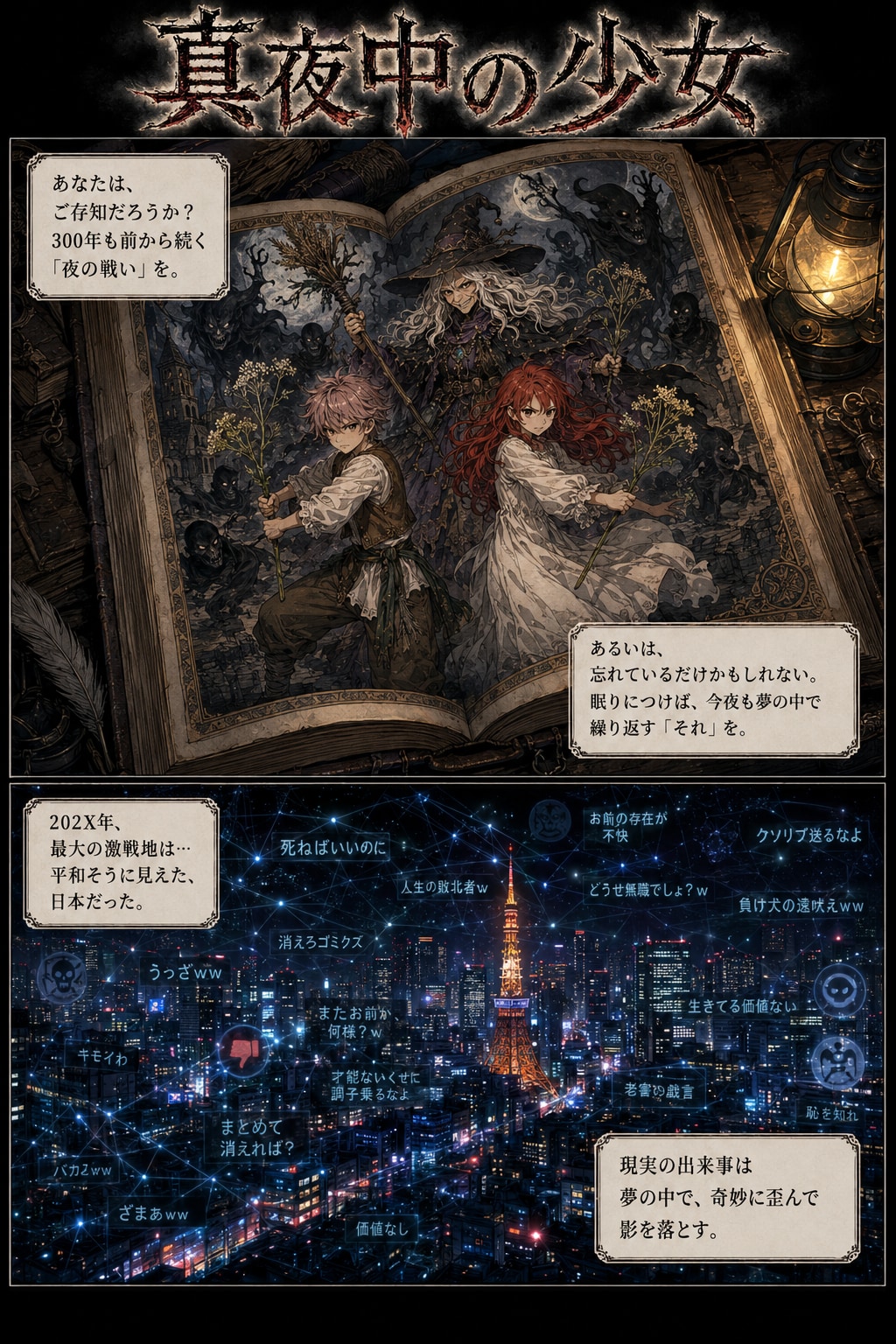 1夜リメイク：真夜中の少女