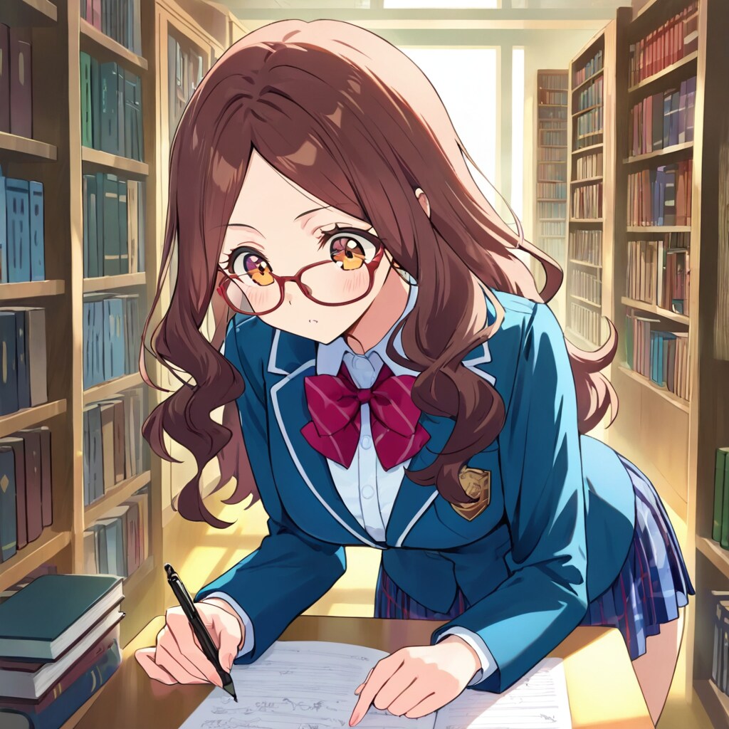 図書館のフランス文学研究 | の人気AIイラスト・グラビア