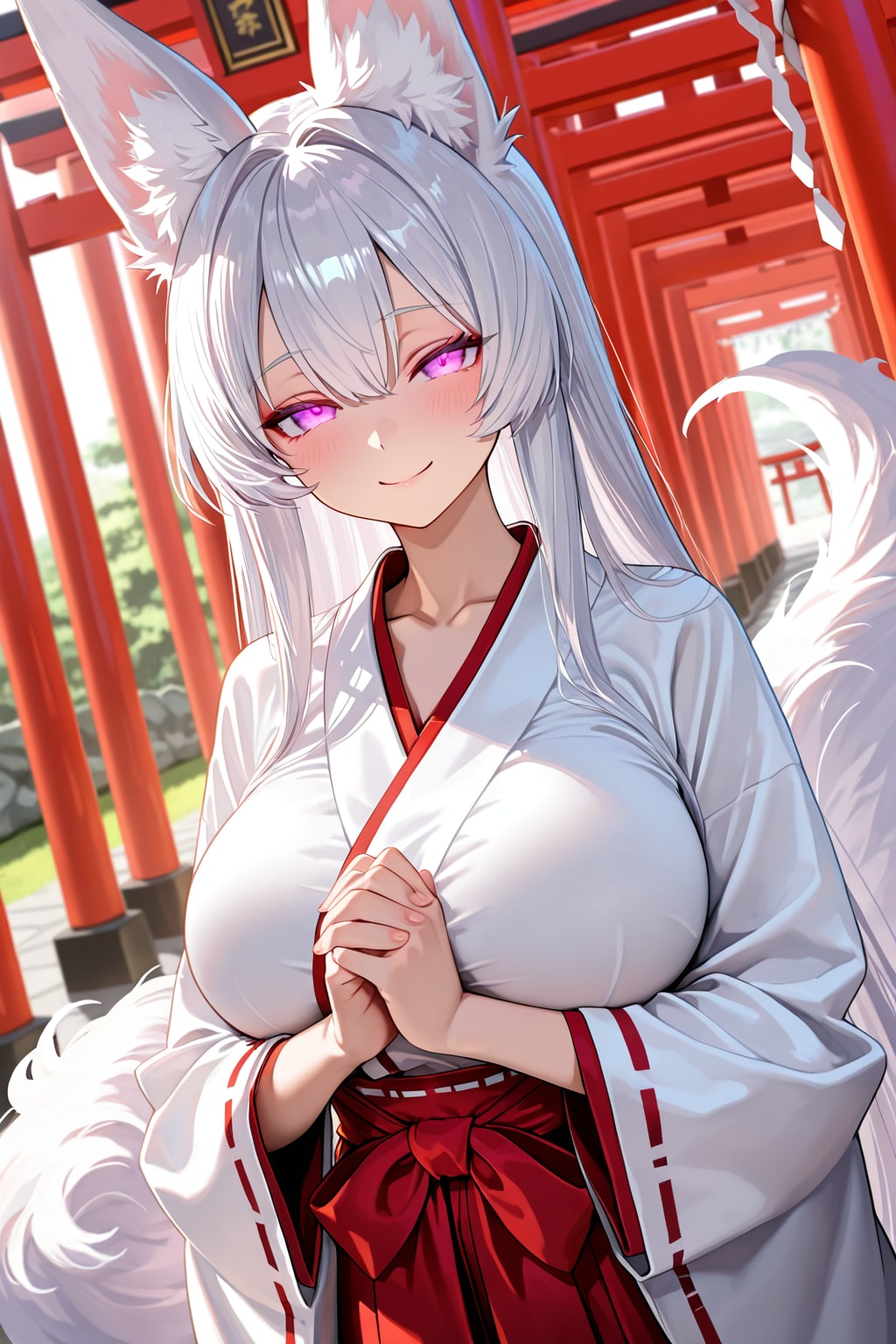 fox shrine maiden | の人気AIイラスト・グラビア