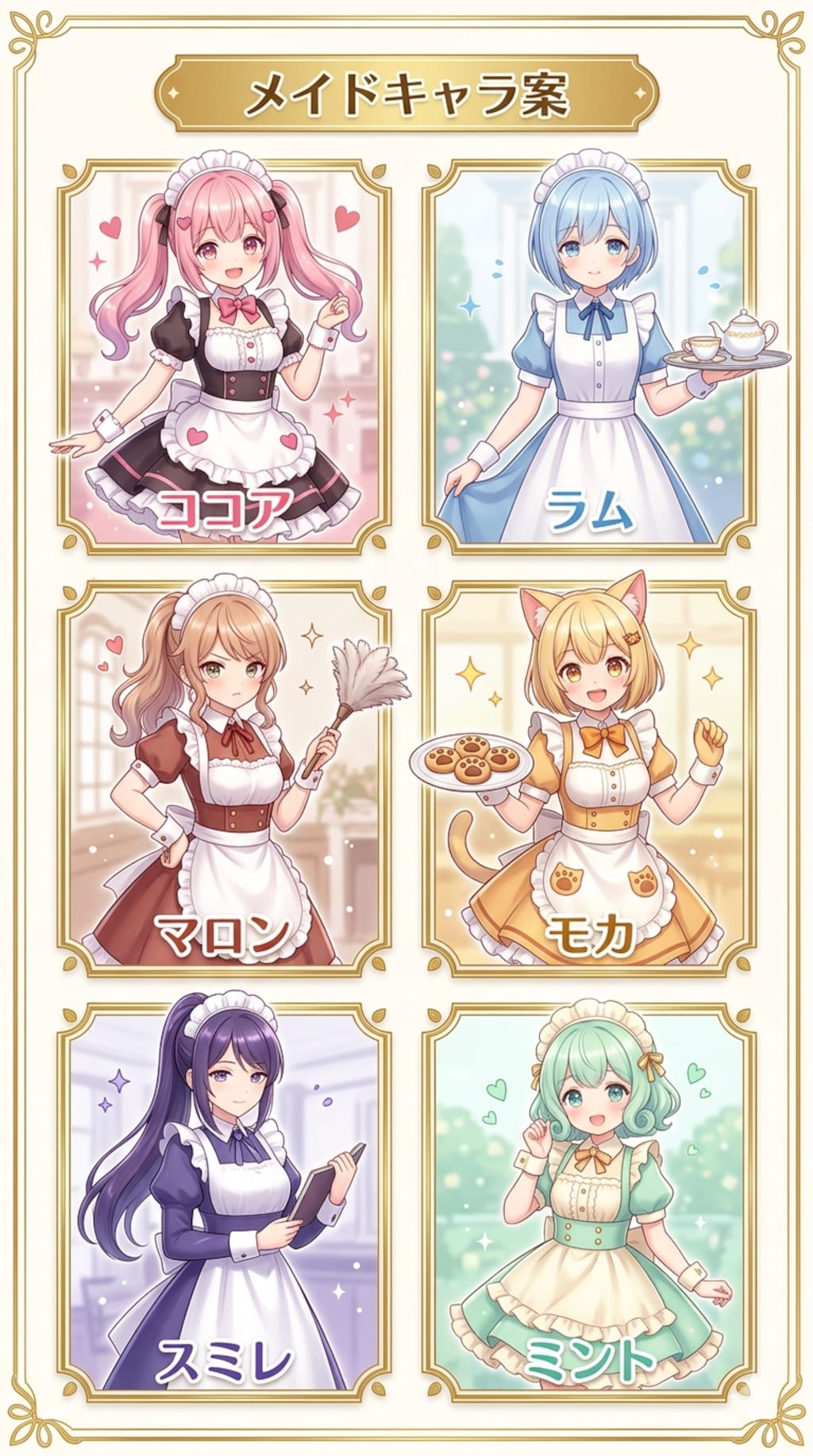 メイドキャラ案