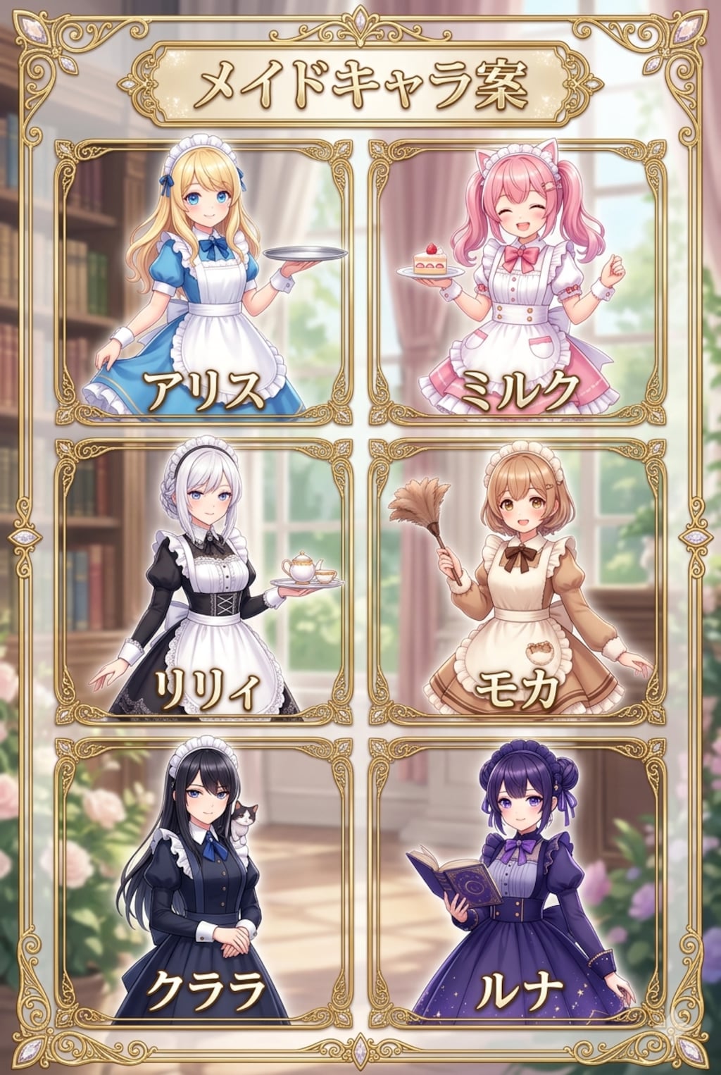 メイドキャラ案
