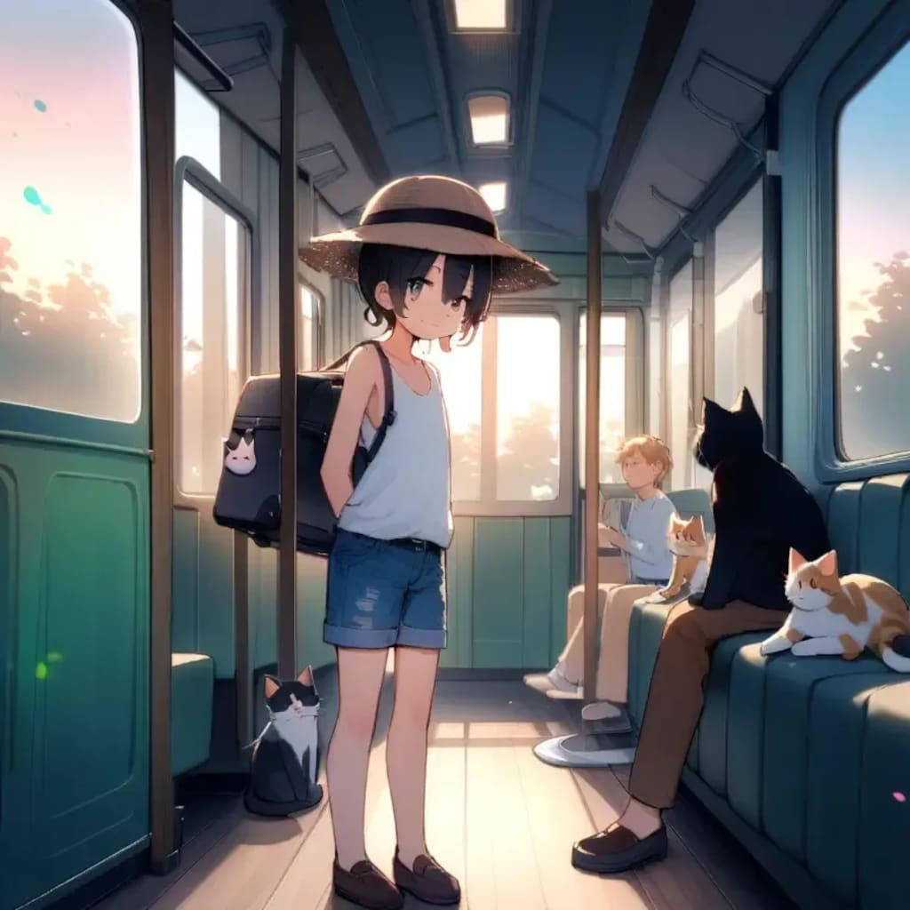 たまが電車でやって来る！