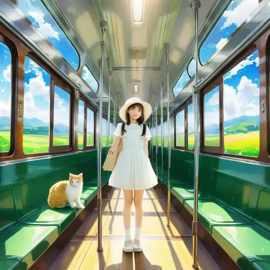 たまが電車でやって来る！