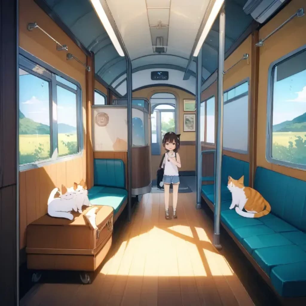 たまが電車でやって来る！