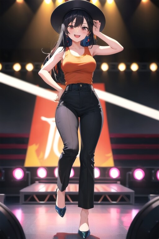 かっこかわいいダンサー白鳥英美梨　スペシャルダンスショー！　レインボーダンス・オレンジ！