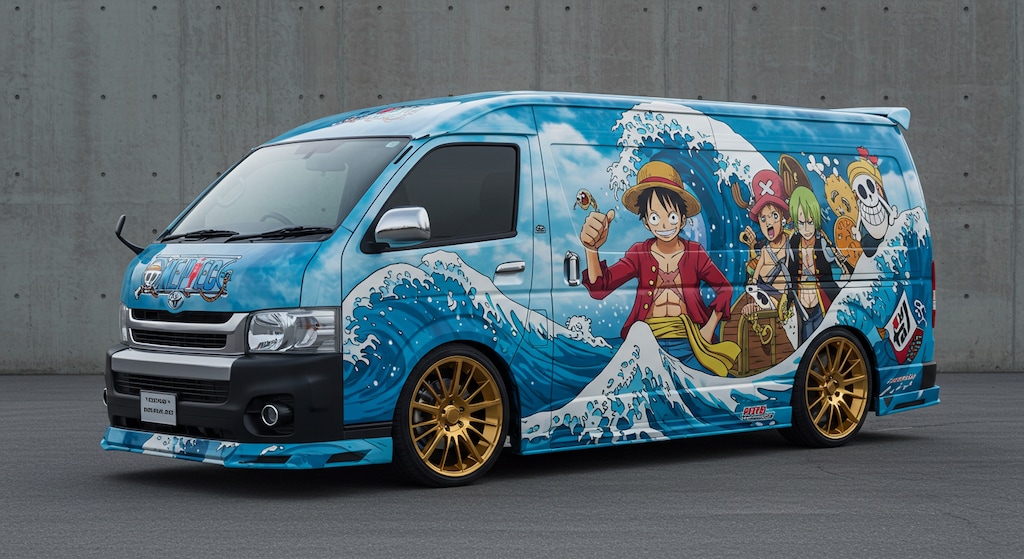 ワンピース痛車ハイエース
