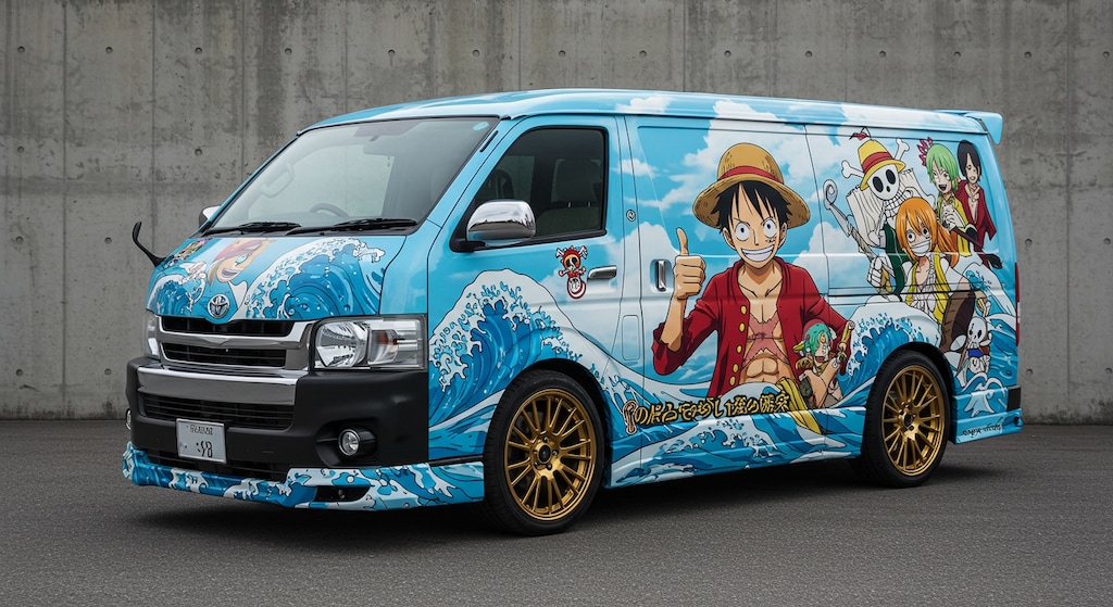 ワンピース痛車ハイエース
