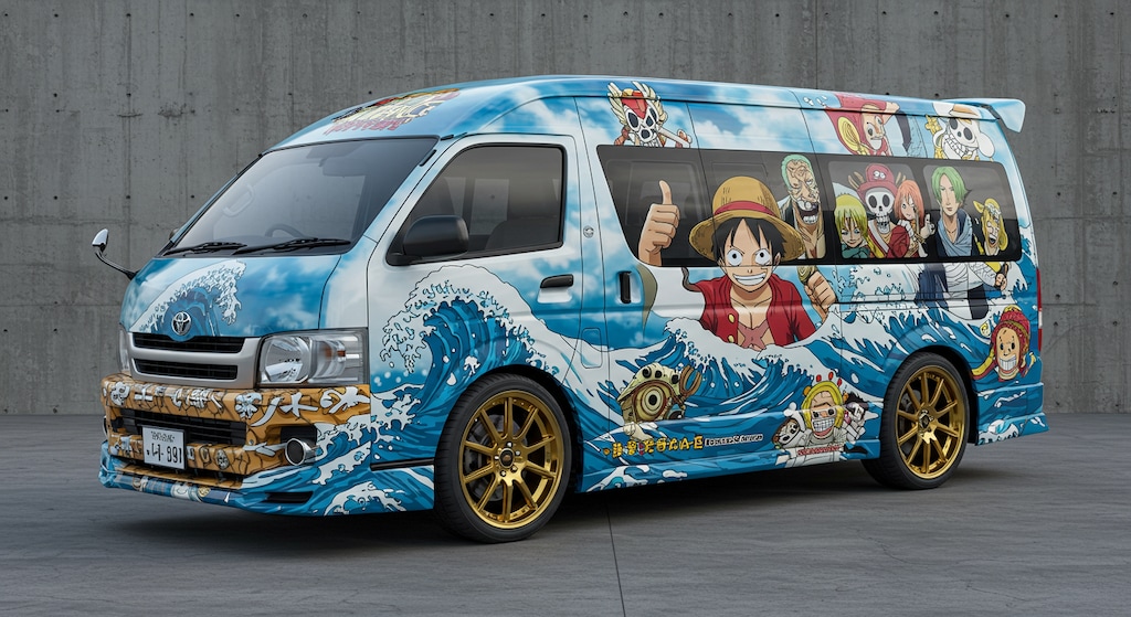 ワンピース痛車ハイエース