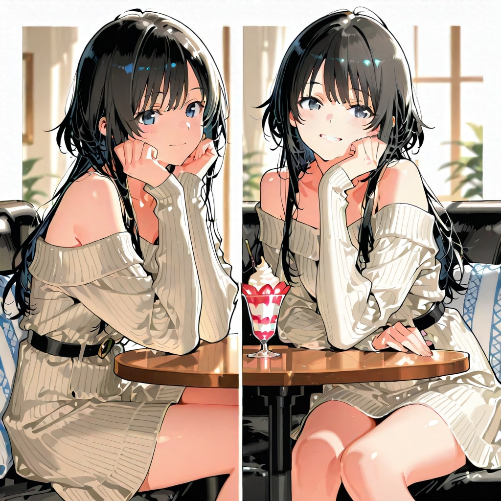 オフショルワンピ