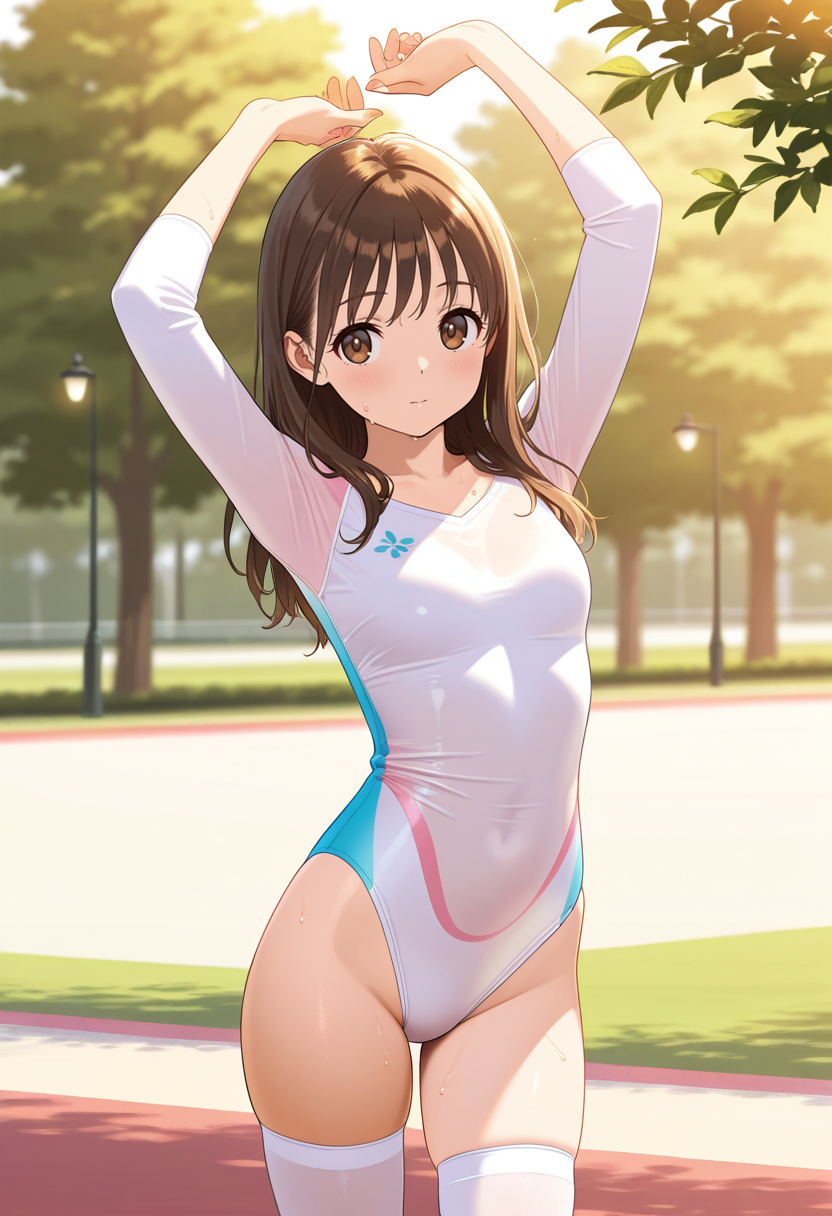 レオタード姿の女の子