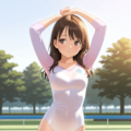 レオタード姿の女の子 2枚目
