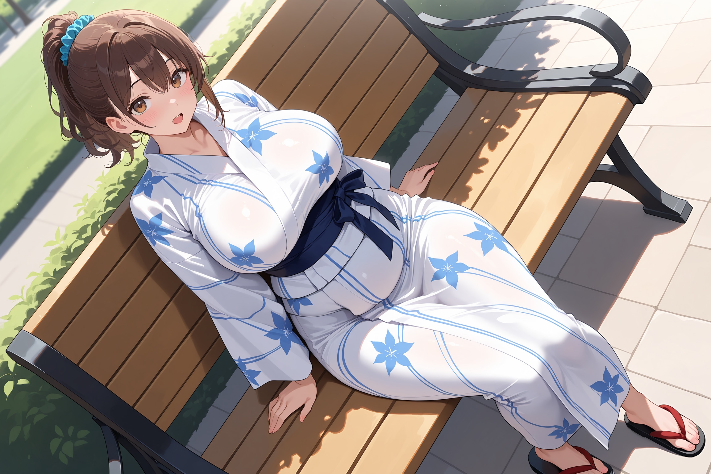 うちの子 浴衣×ポニーテイルその２