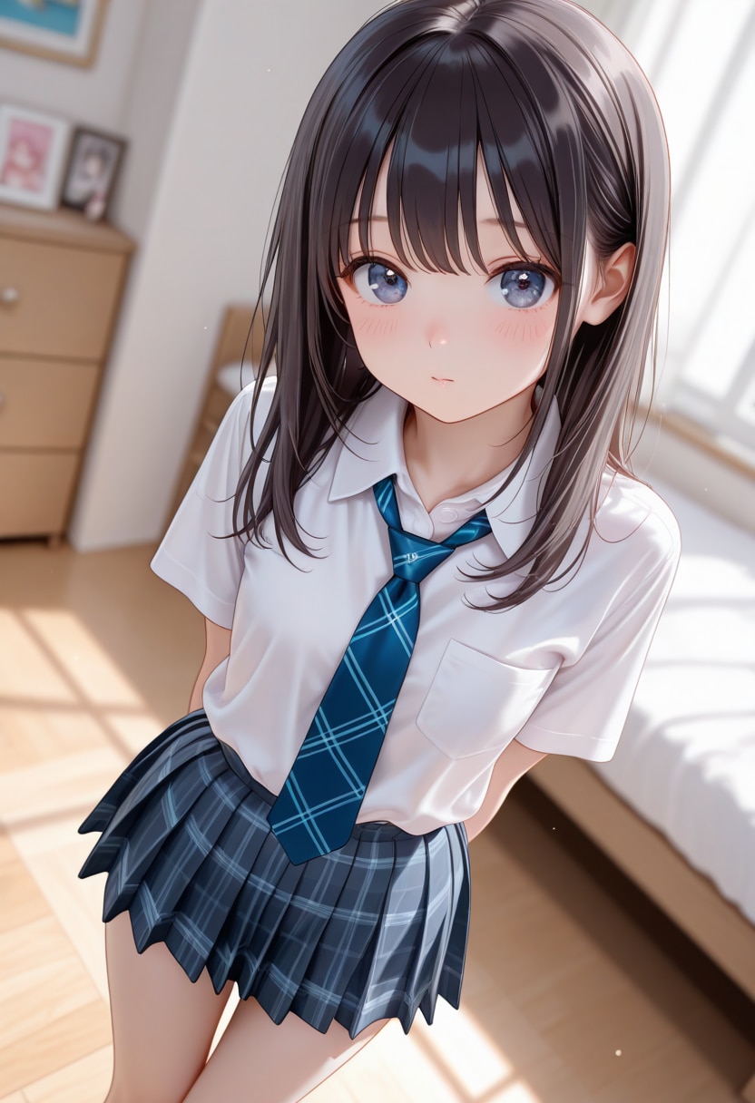 黒髪の美少女(416)