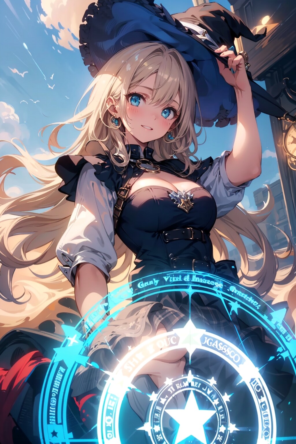 魔法陣展開にて