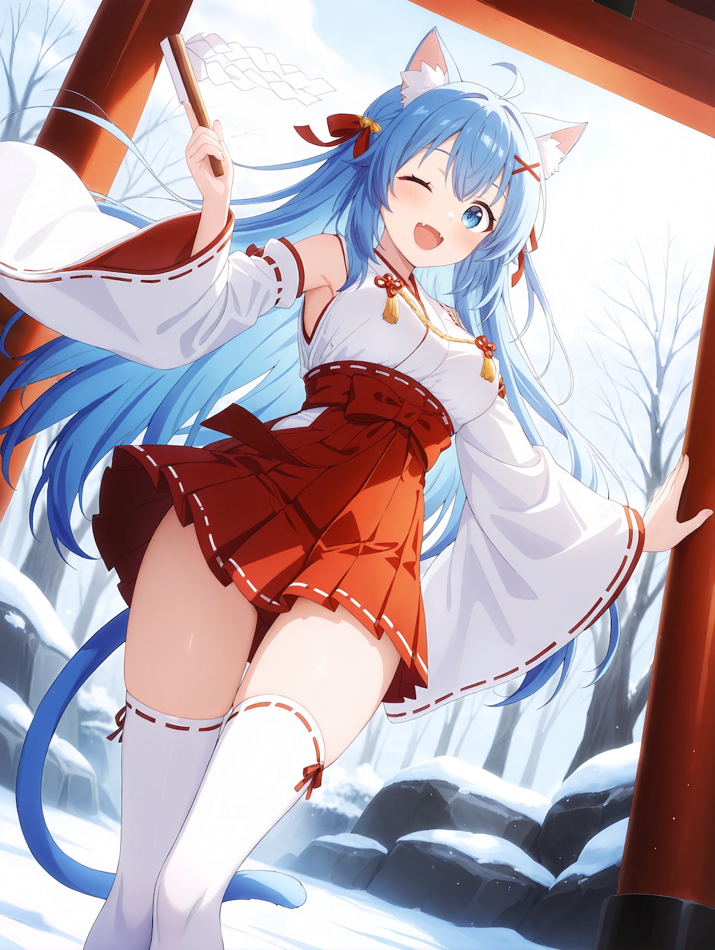 巫女さんになったよー！！