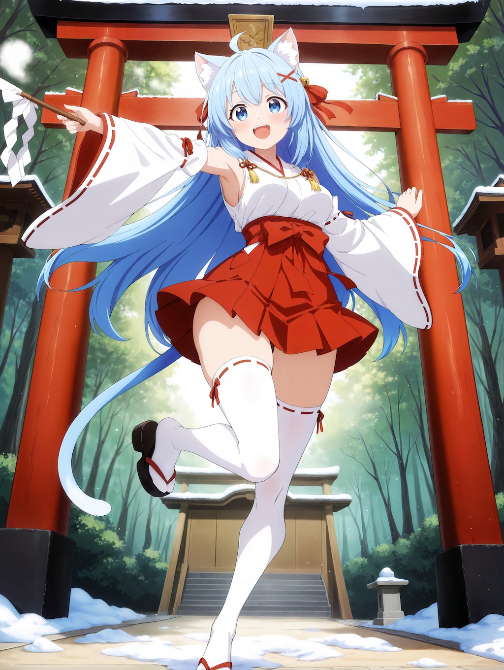 巫女さんになったよー！！