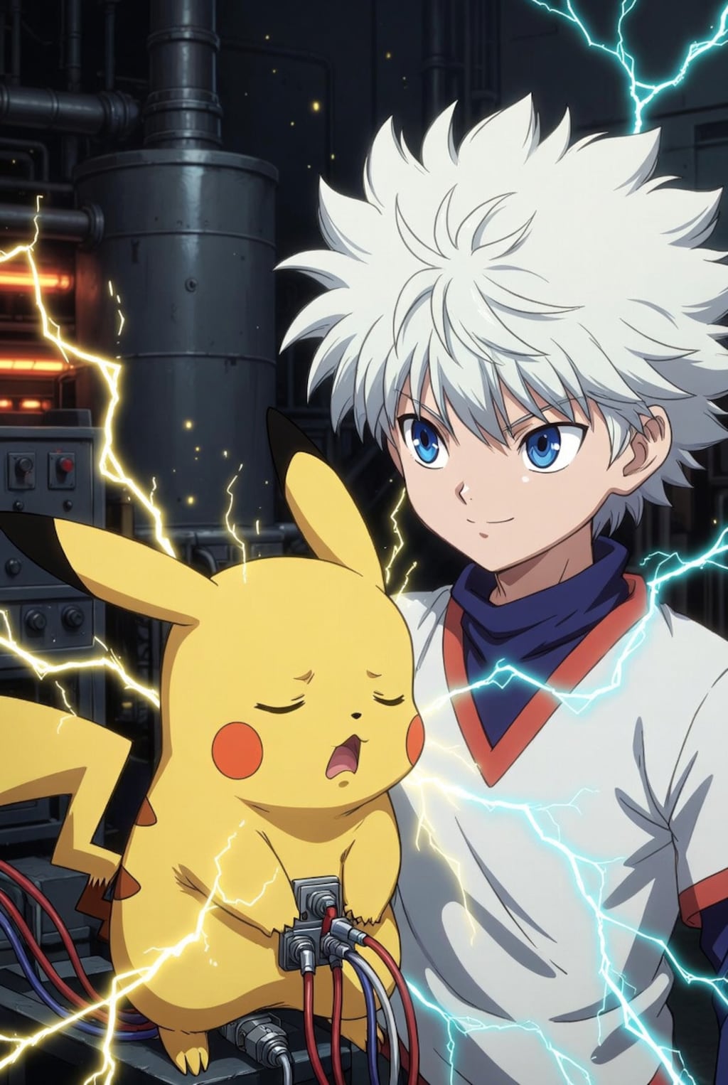 ピカチュウで充電するキルア