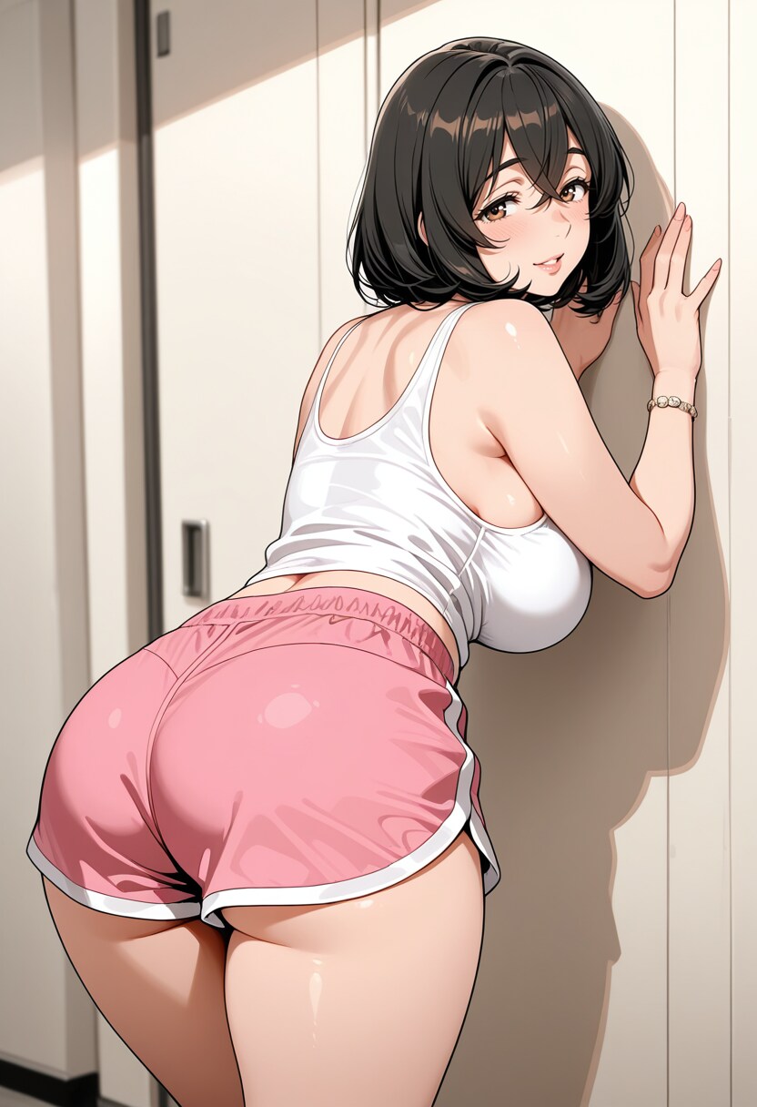 熟女のタンクトップ