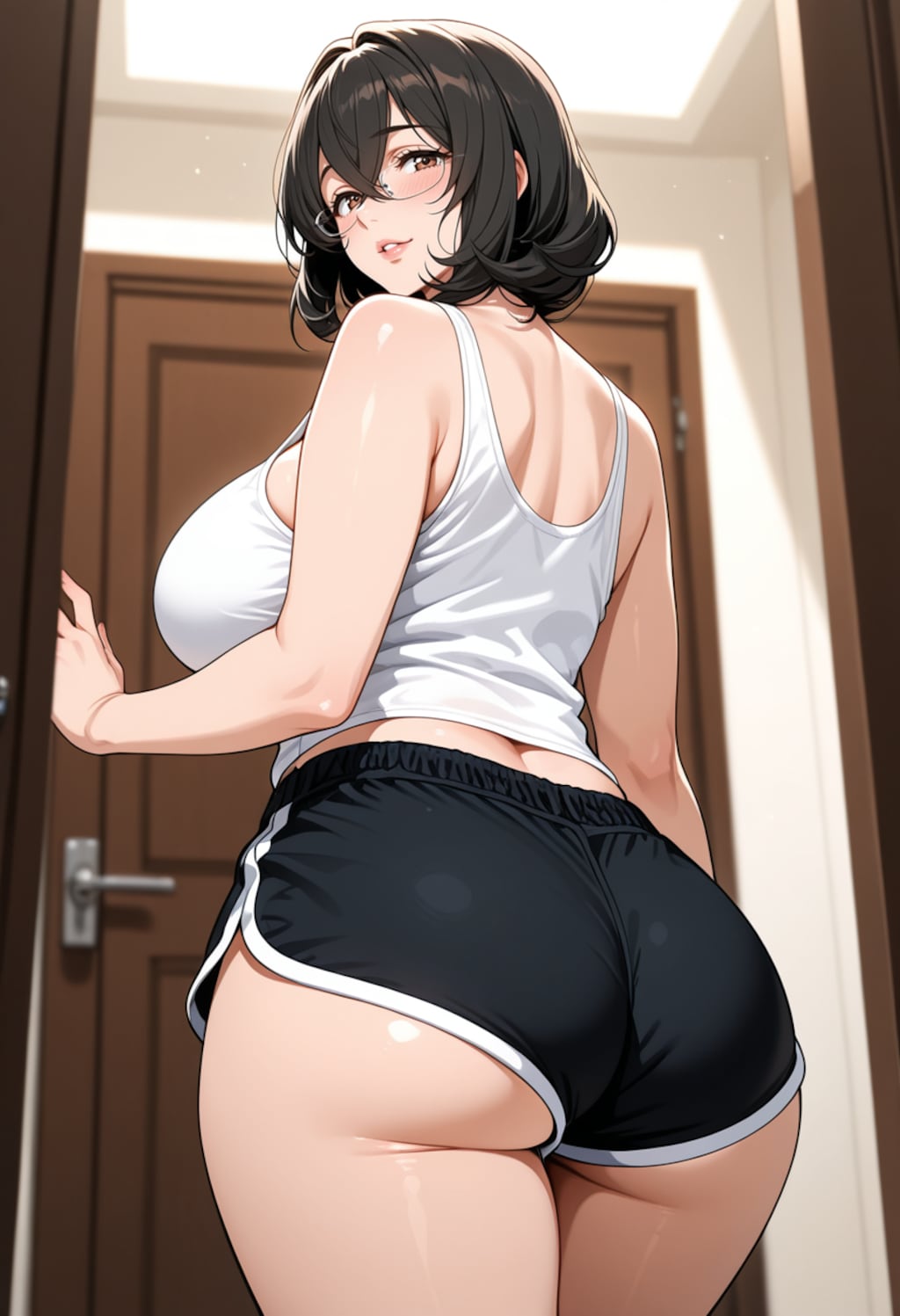 熟女のタンクトップ