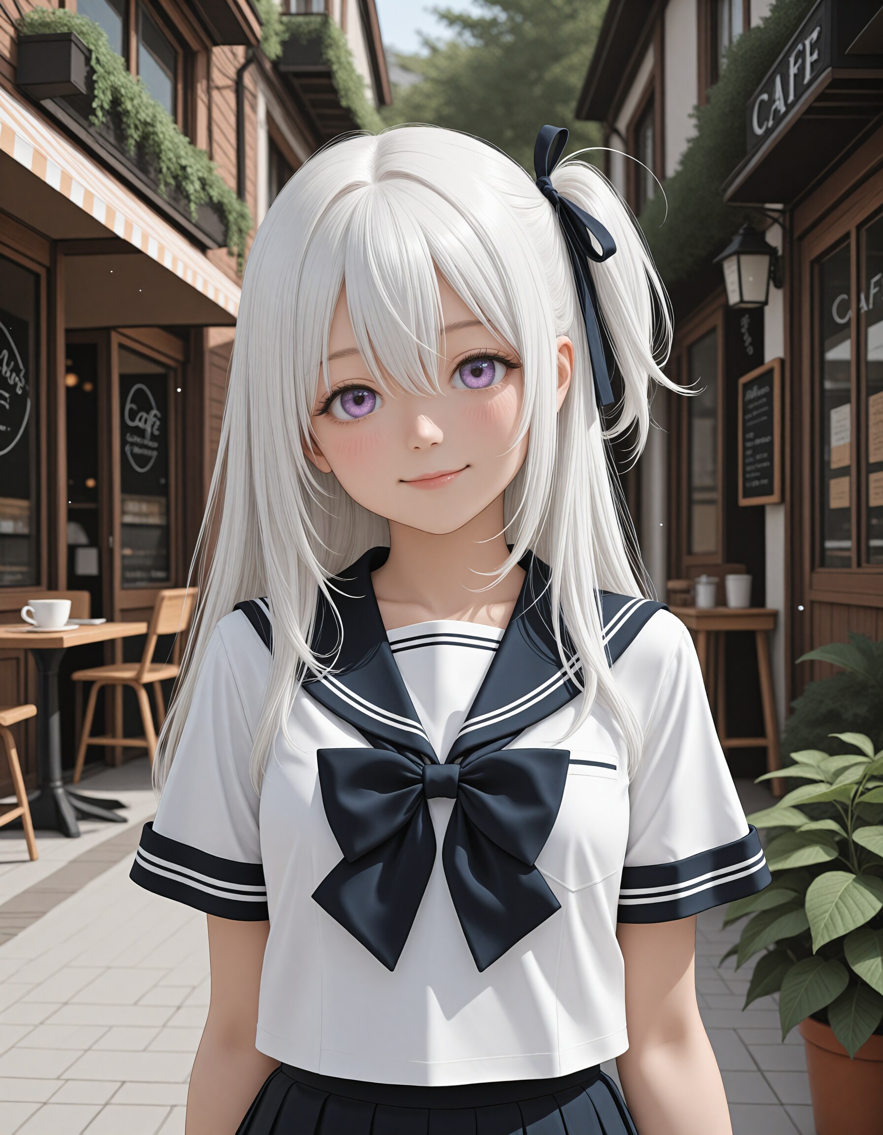 セミリアルな実験的モデルで生成（セーラー服）