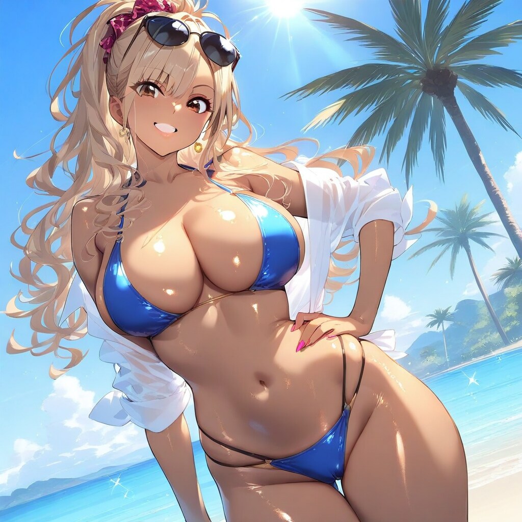 というわけで海に来たYuiちゃん
