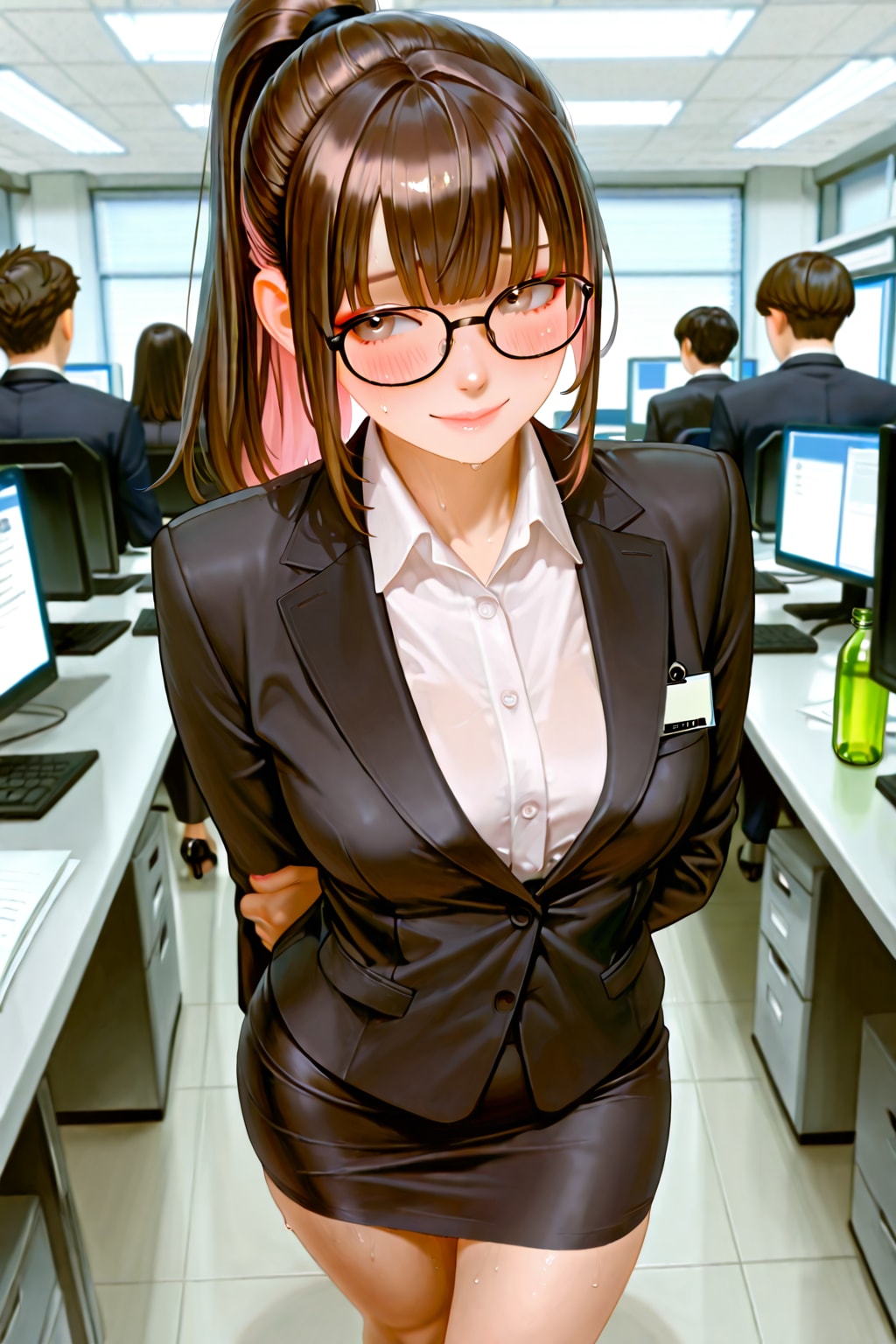 潜入調査中のくノ一ピンク
