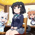 うっかりいぬみみメイドカフェに来てしまったせいでいぬみみにされてしまうHD,Y、K　（黒猫）さんちの凜猫ちゃん 2枚目