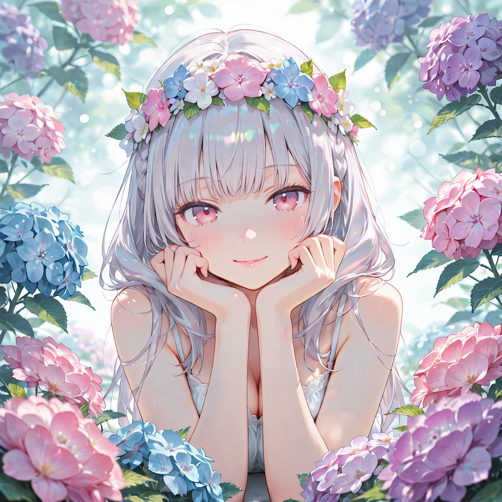 紫陽花のトンネル