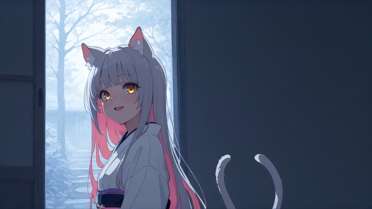 どうしたのじゃ？わらわはいつも通りじゃが？（化け猫又）