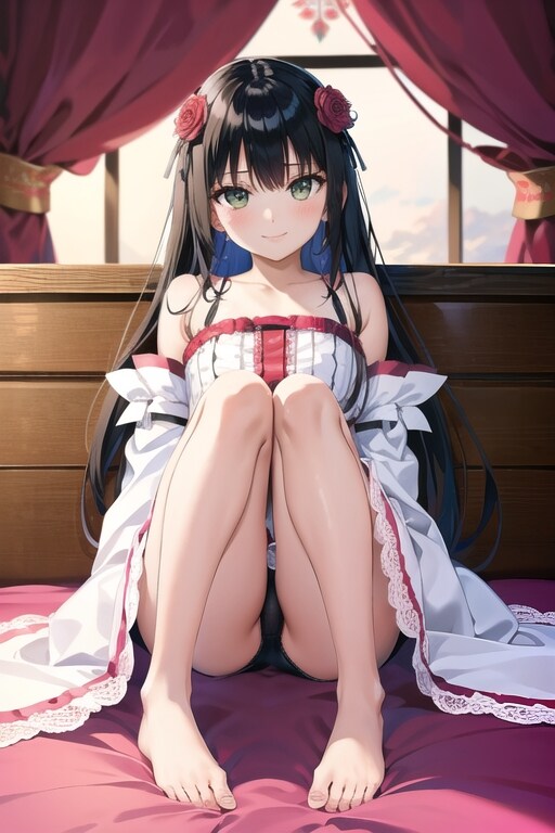 黒髪娘（寝室の佐天さん）