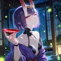 月と蛍と鬼 2枚目