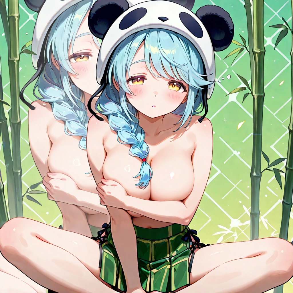 竹デコ盛りスカート