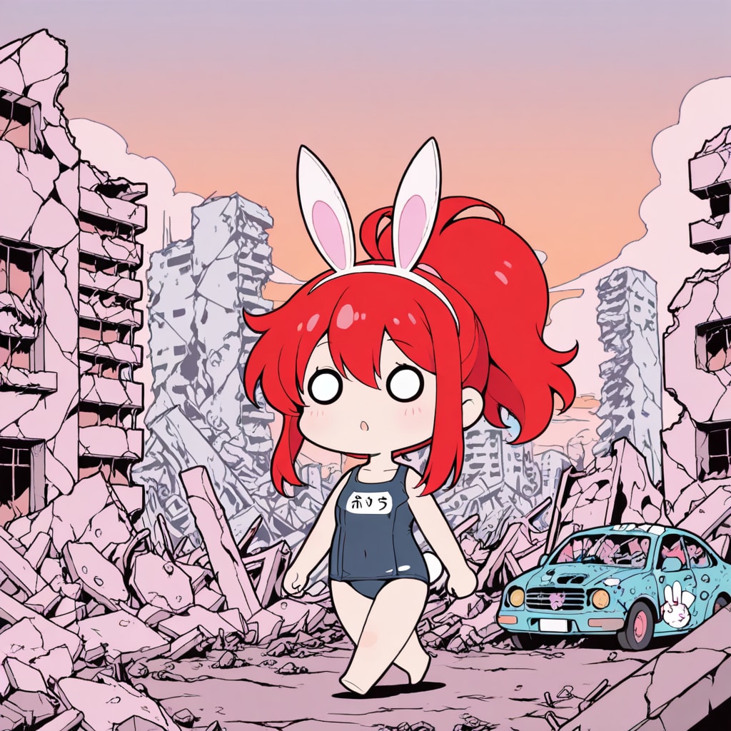 終末世界の赤髪ちゃん