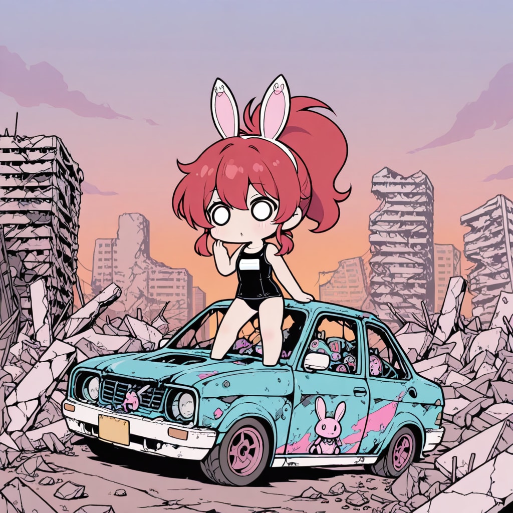 終末世界の赤髪ちゃん