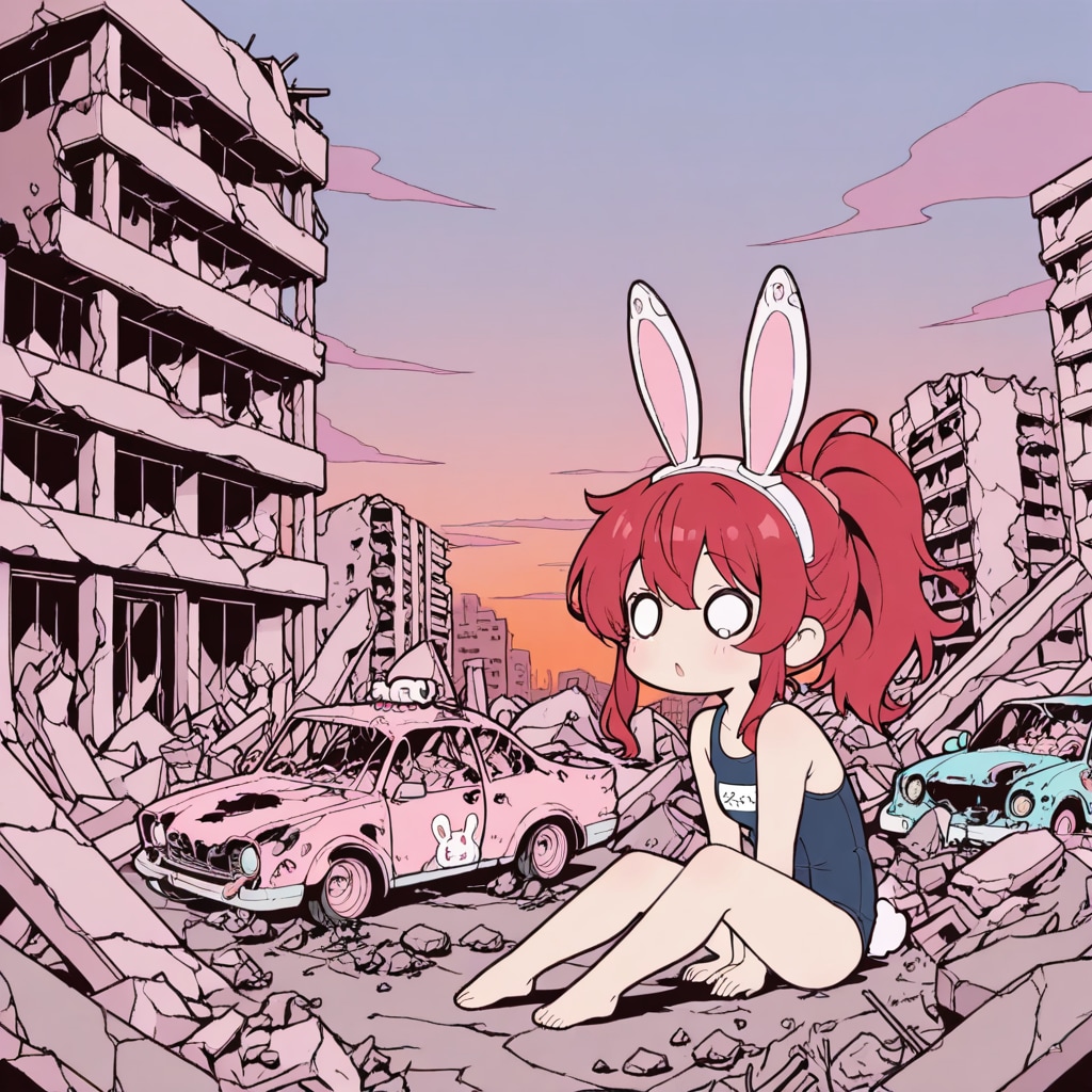 終末世界の赤髪ちゃん